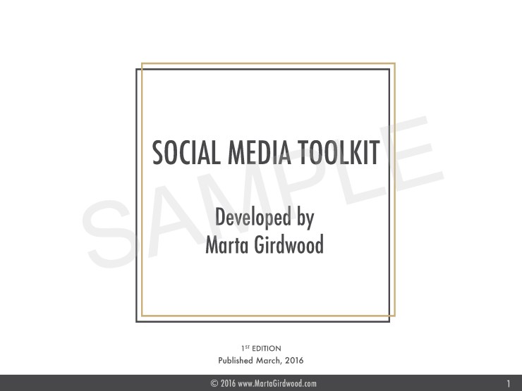 social media, social media toolkit by marta girdwood